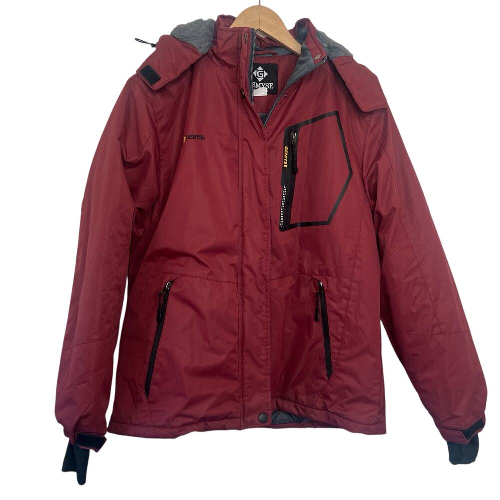 GEMYSE Womens M Mountain Waterproof Ski Snow Jacket Winter Windproof Rain Jacket - Picture 2 of 16